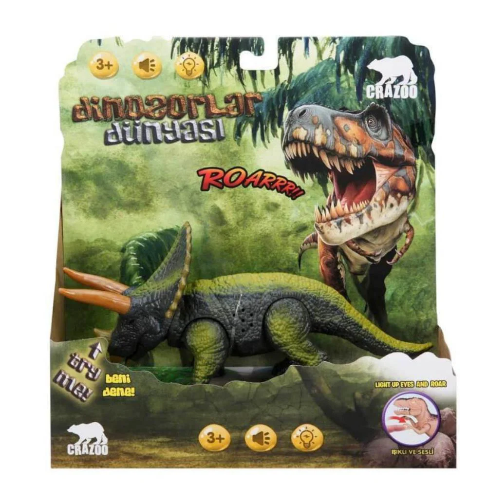 Triceraptors Dinozor Işıklı Sesli  - 1 ADET Fiyatı, Yorumları ve Özellikleri