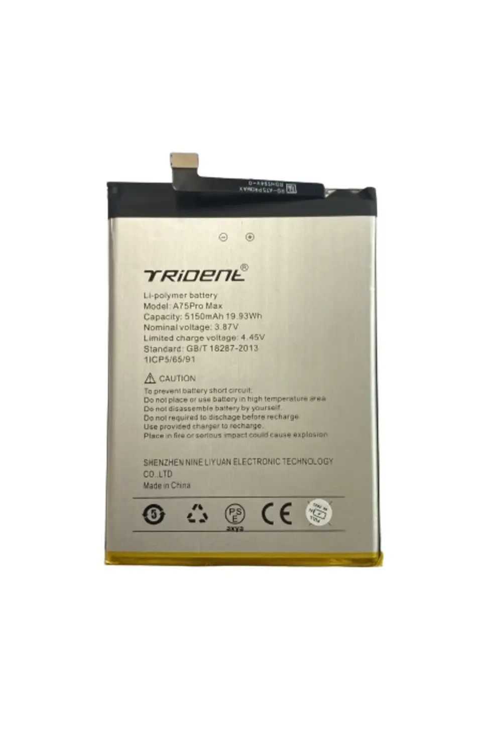 TRİDENT A75 PR0 MAX PİL BATARYA 5150 mAh