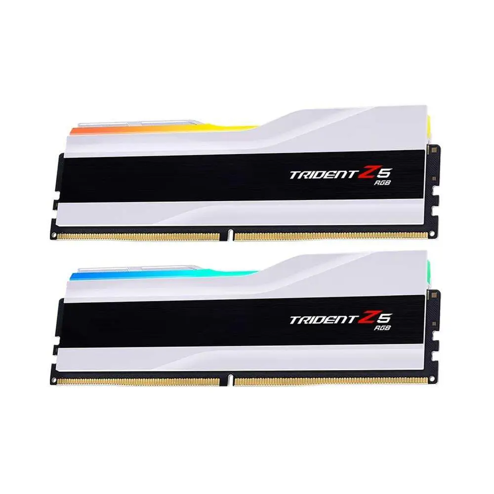 Trident Z5 RGB Beyaz DDR5-6000Mhz CL30 64GB (2x32GB) DUAL (30-40-