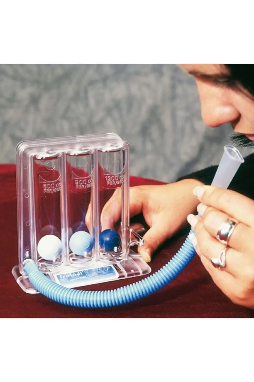 Triflo Solunum Egzersiz Cihazı 3 Üfleme Topu- Solunum/nefes Egzer