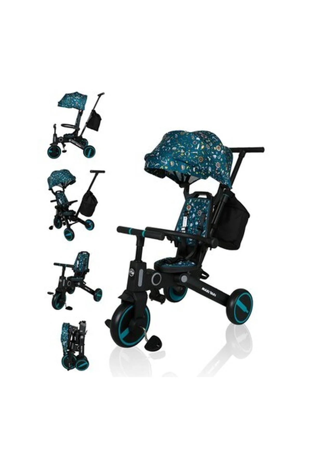 Trike Plus F5 Ebeveyn Kontrollü Çift Yönlü Katlanabilir Bisiklet