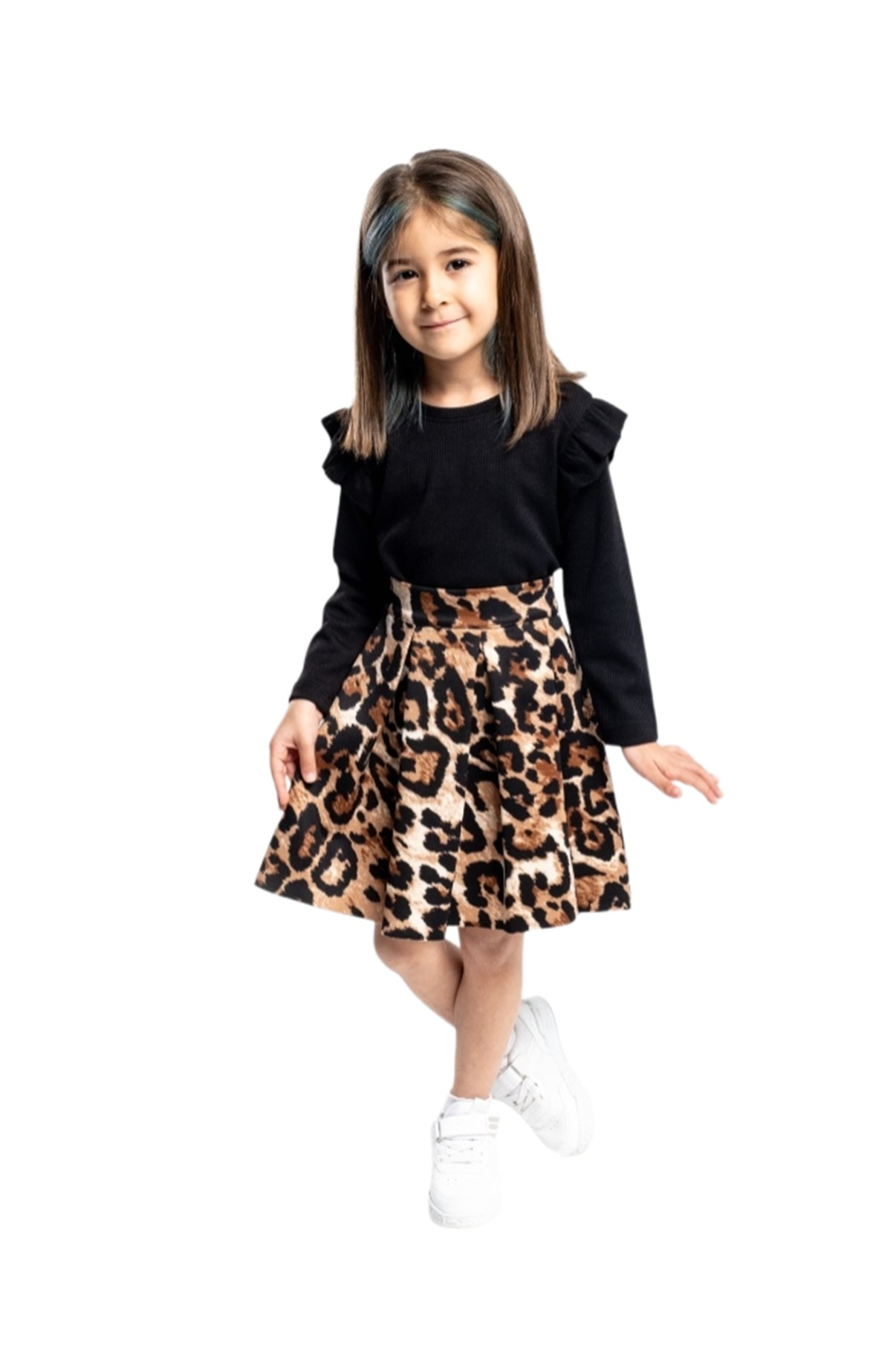Triko Leopar Etekli 2 Li Takım 2/5 Yaş