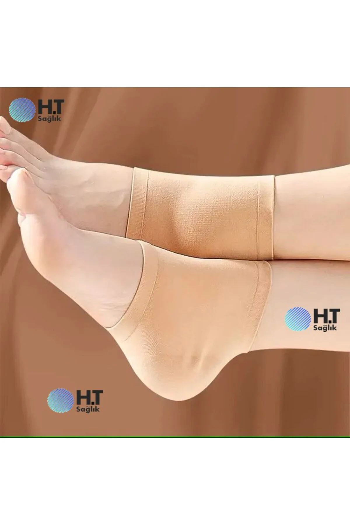 Triko Topuk Koruyucu Jel Silikon Topuk Çorabı Anti-topuk Çatlak Nemlendirici Aşınma Önleyici