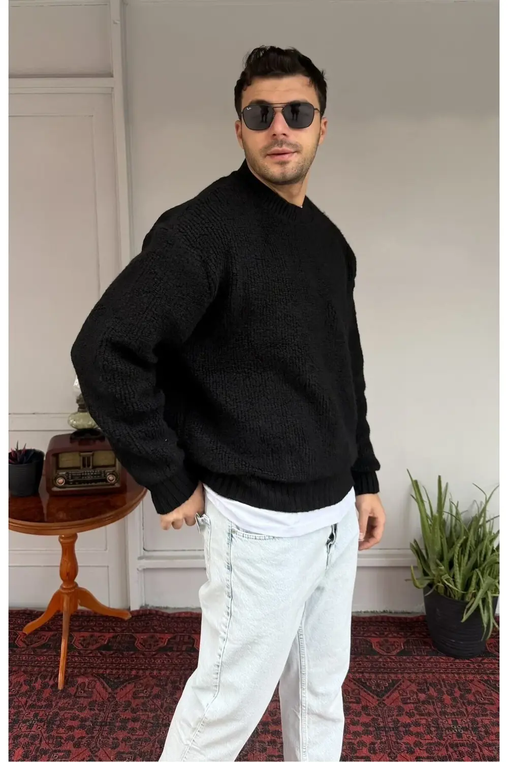 Triko Yumoş Oversize Kazak