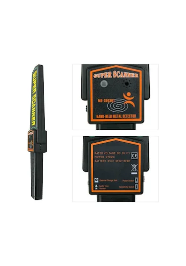 Triline Süper Scanner Metal Üst Arama 9volt Pil Dahil Deri Taşıma Triline Süper Scanner Metal Üst Arama 9volt Pil Dahil Deri Taşıma