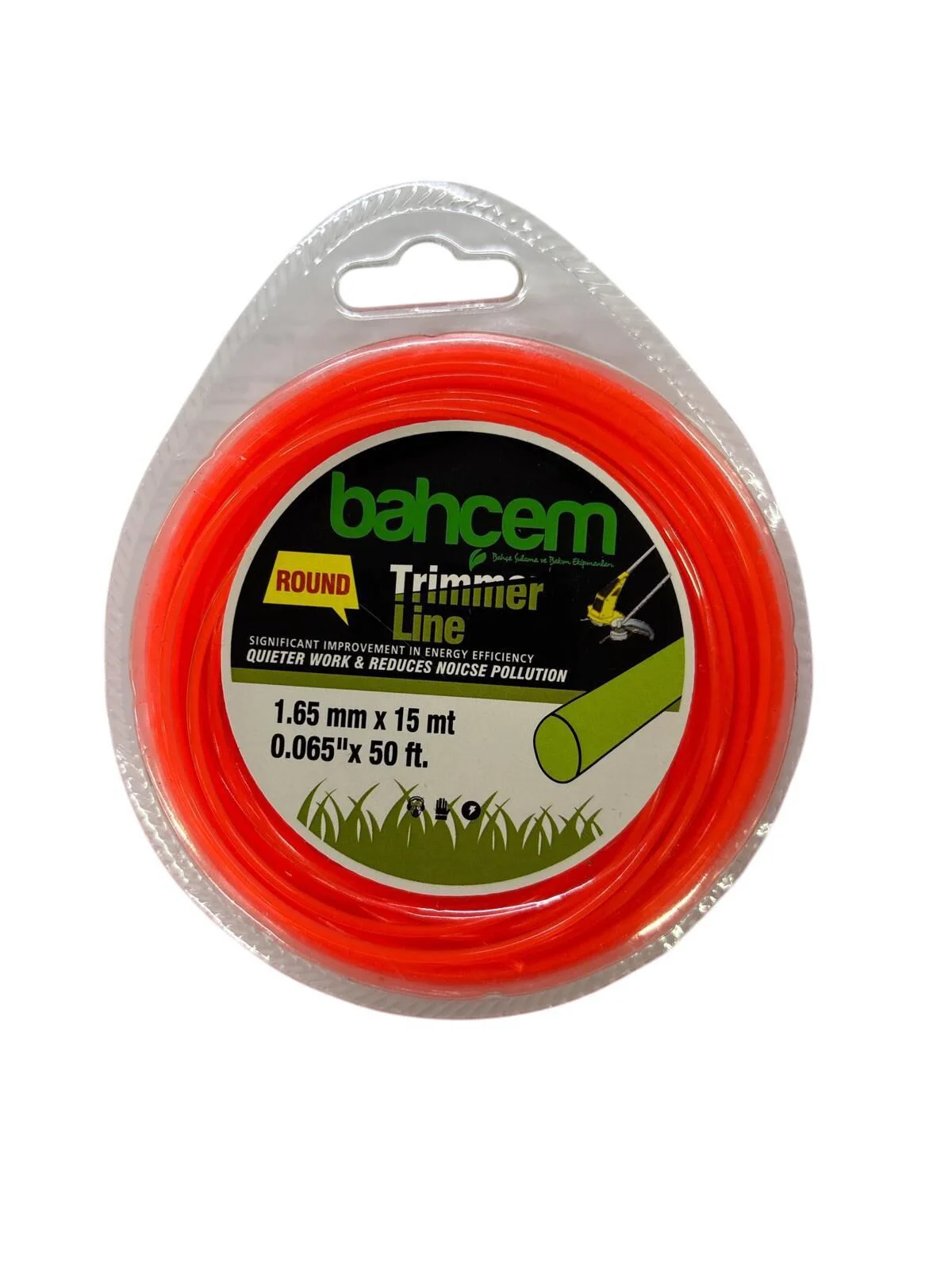 Trimmer Line Yuvarlak Misina 1,65 mm 15 Metre – Dayanıklı Çim Kesme Makinesi Misinası