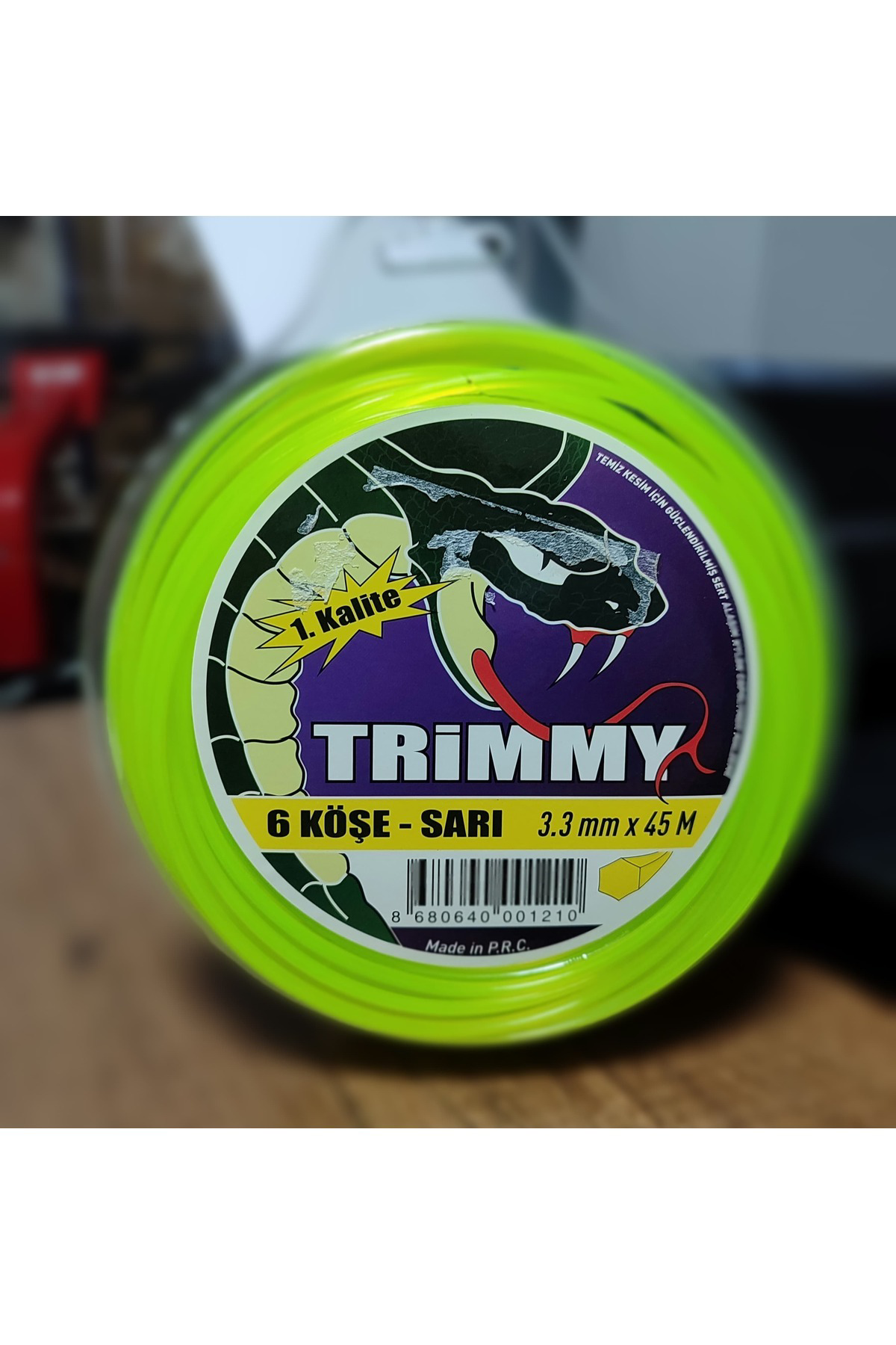 TRİMMY MOTORLU TIRPAN MİSİNASI 6KÖŞE-SARI 3.3MM-45M