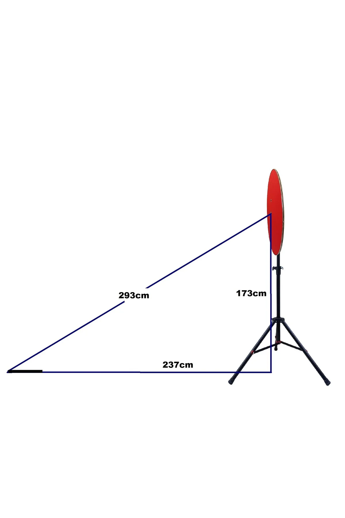 TRİPOD AYAKLI DART ARKALIK SETİ. KIRMIZI