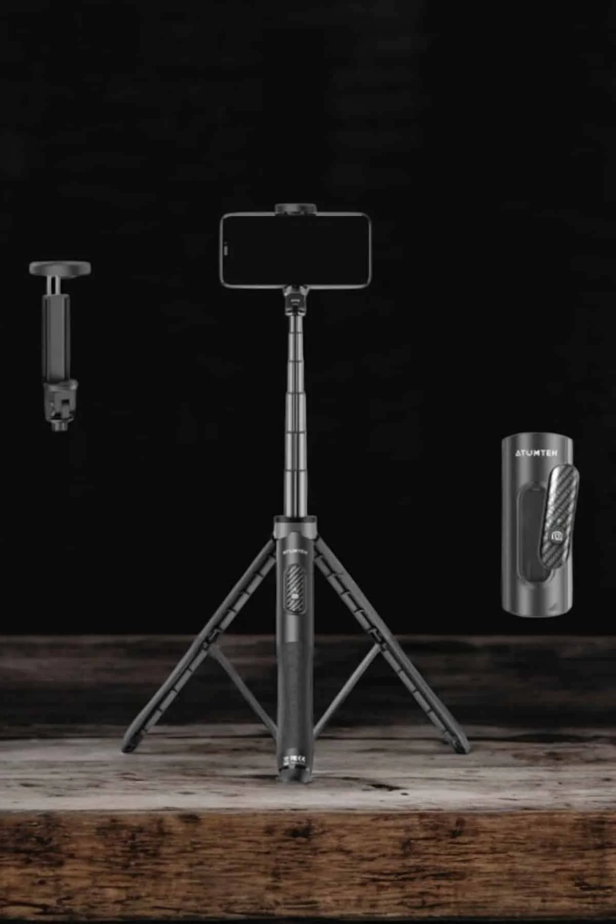 Tripod Kablosuz Bluetooth Bağlantılı Selfie Çubuğu 360 Derece Dön