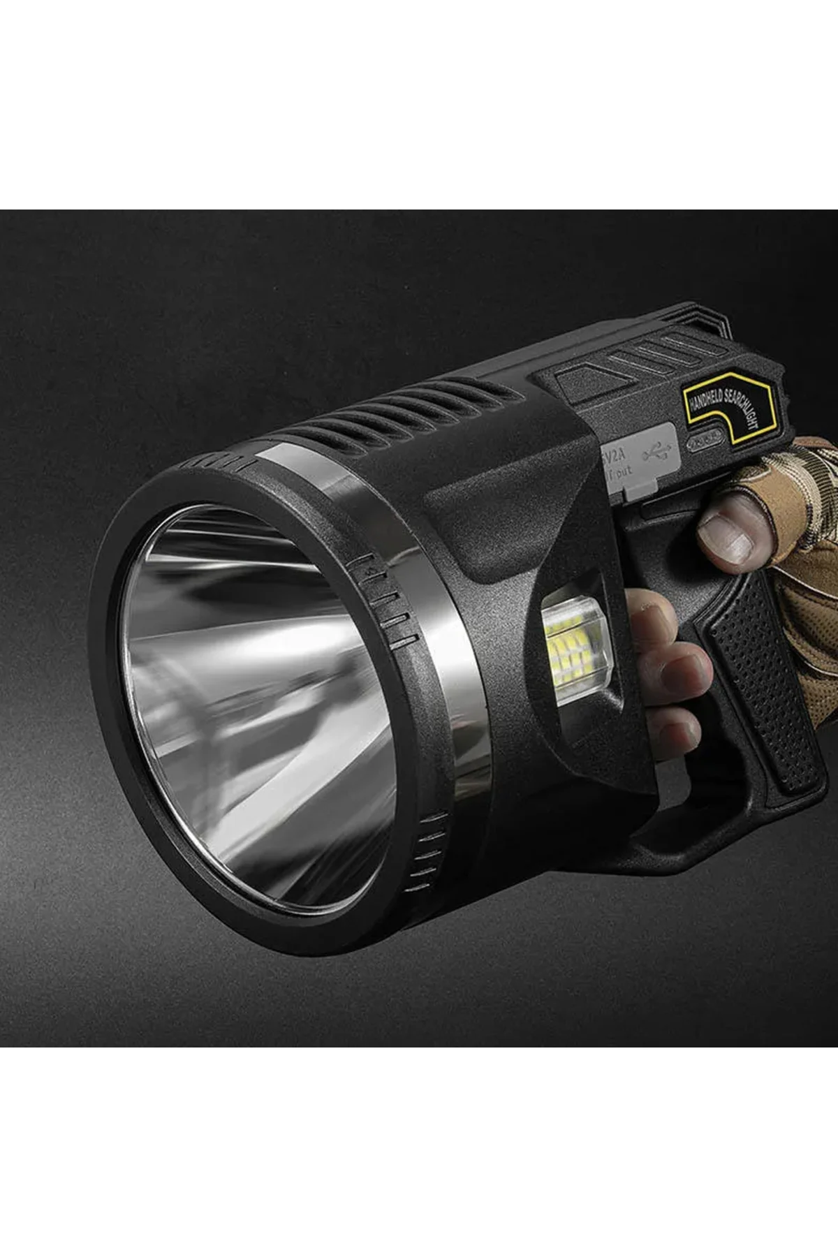 TRİPOD ŞARJLI GÜVENLİK FENERİ WATTON WT-416 Siyah