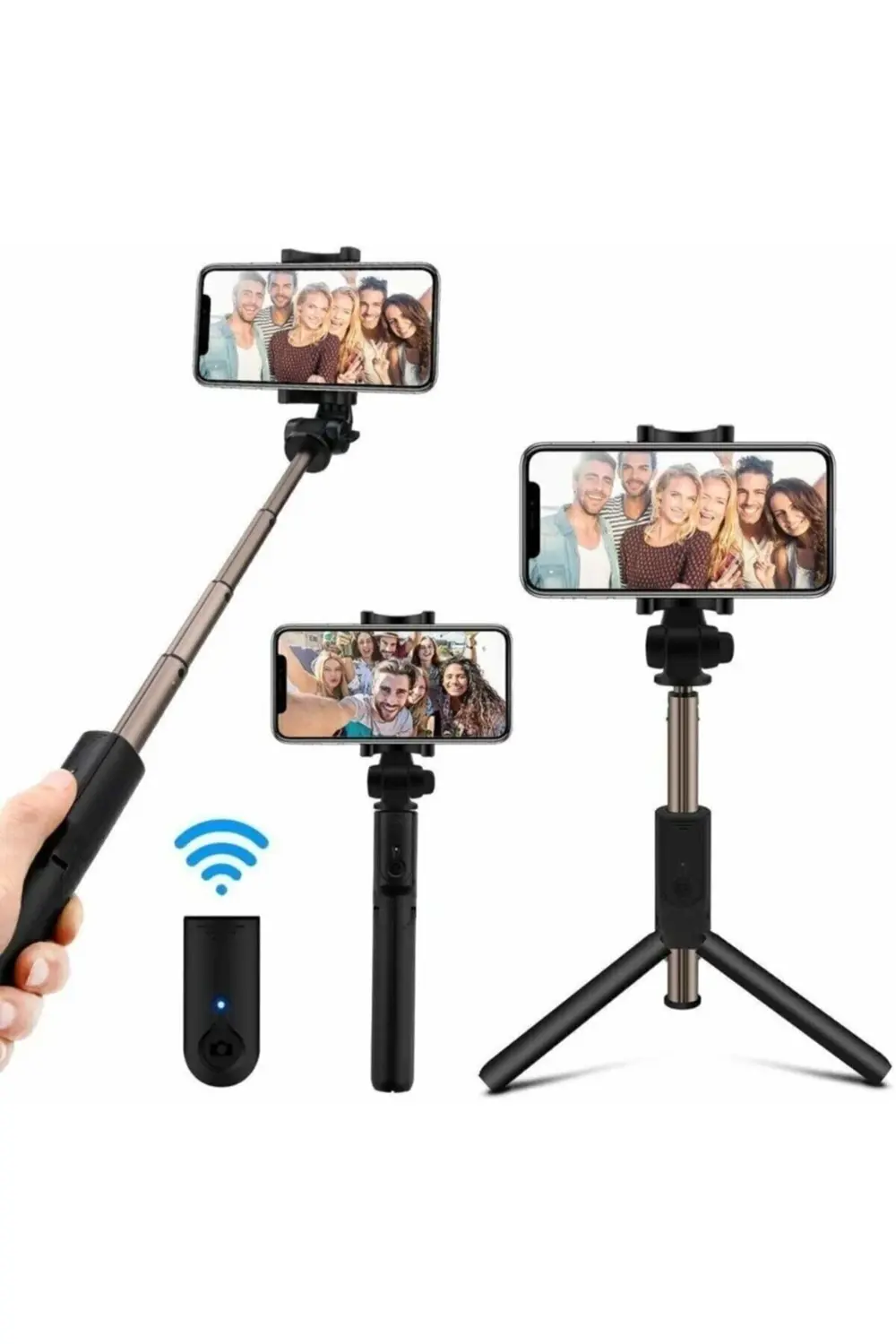 Tripod Üst Kalite Myblack K07 Selfi Kumandalı Bluetooth Selfie