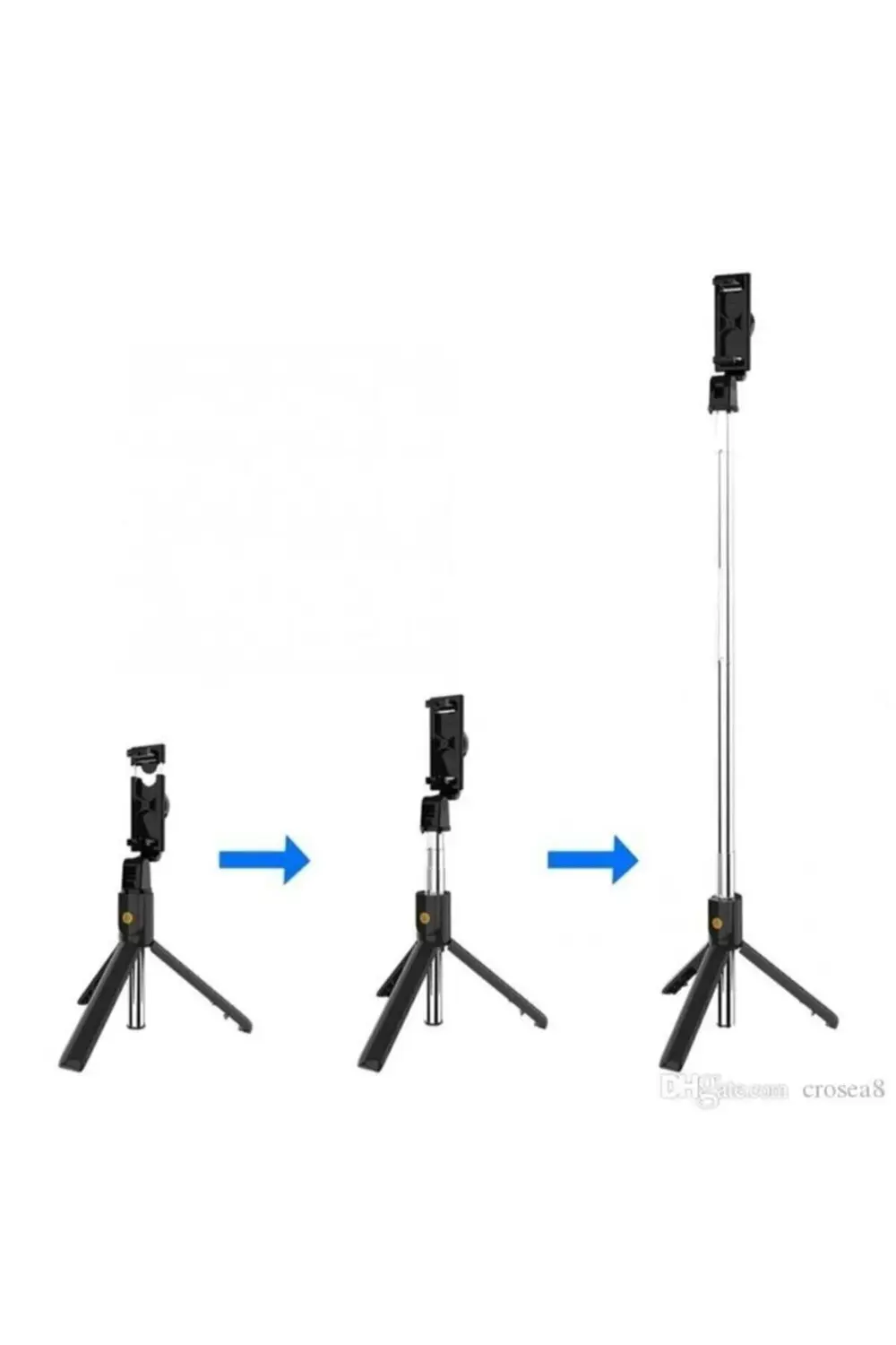 Tripod Üst Kalite Myblack K07 Selfi Kumandalı Bluetooth Selfie