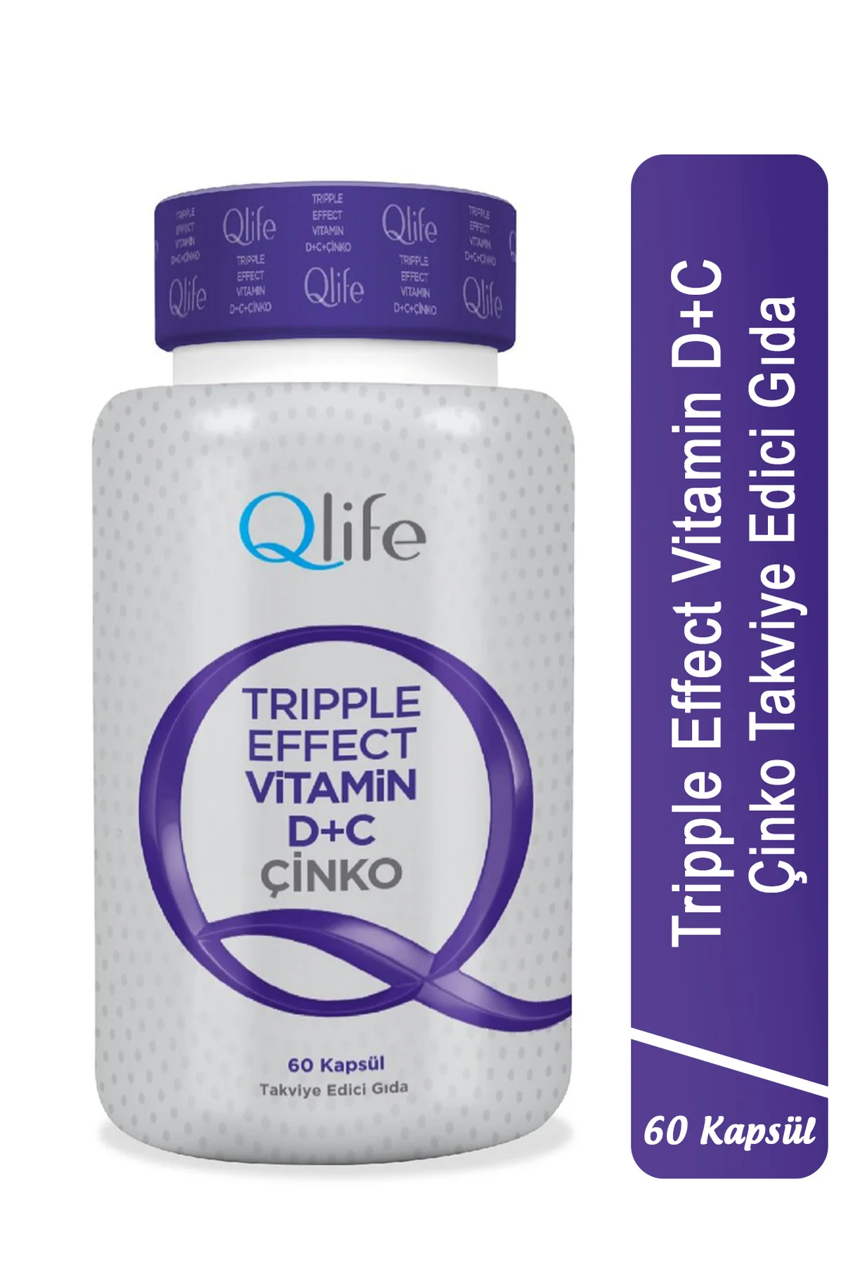 Tripple Effect - C Vitamini ve D Vitamini ve Çinko 60 Kapsül