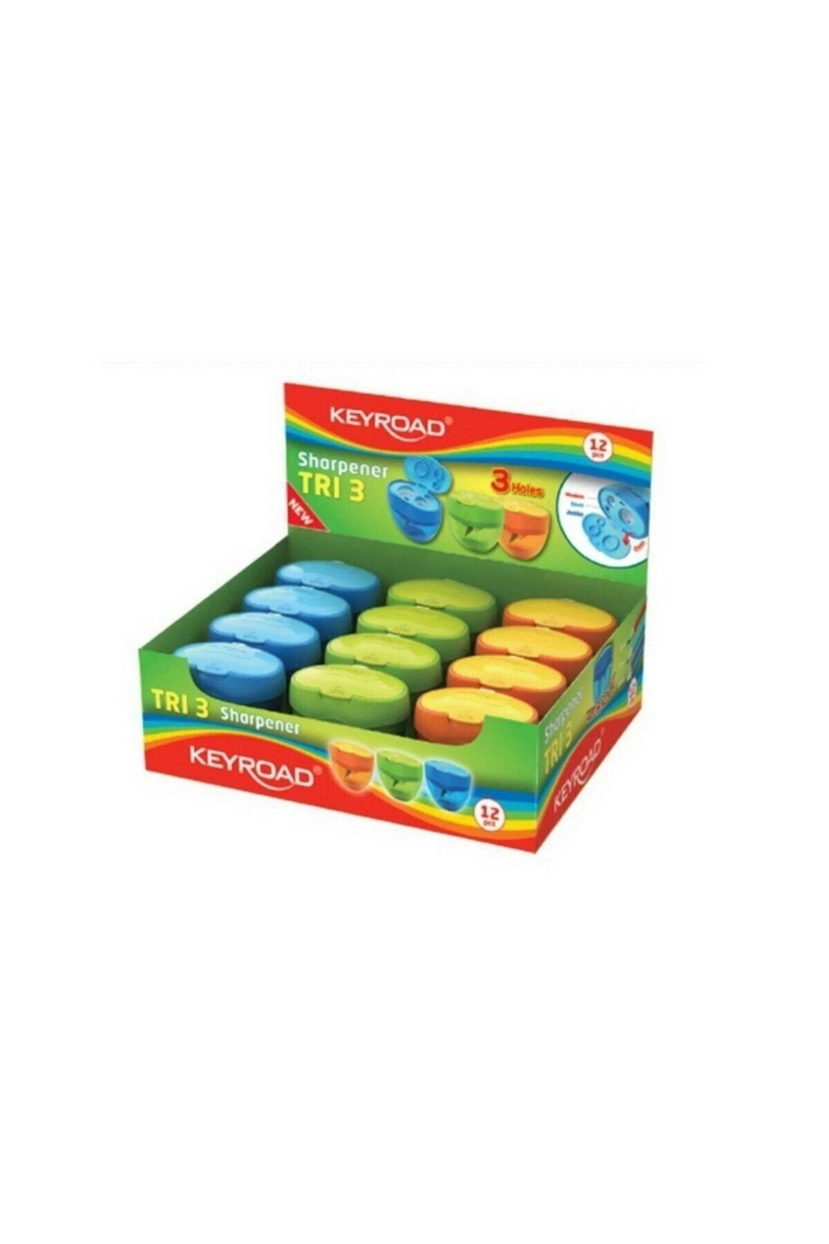 Keyroad Tris Üçlü Kalemtraş