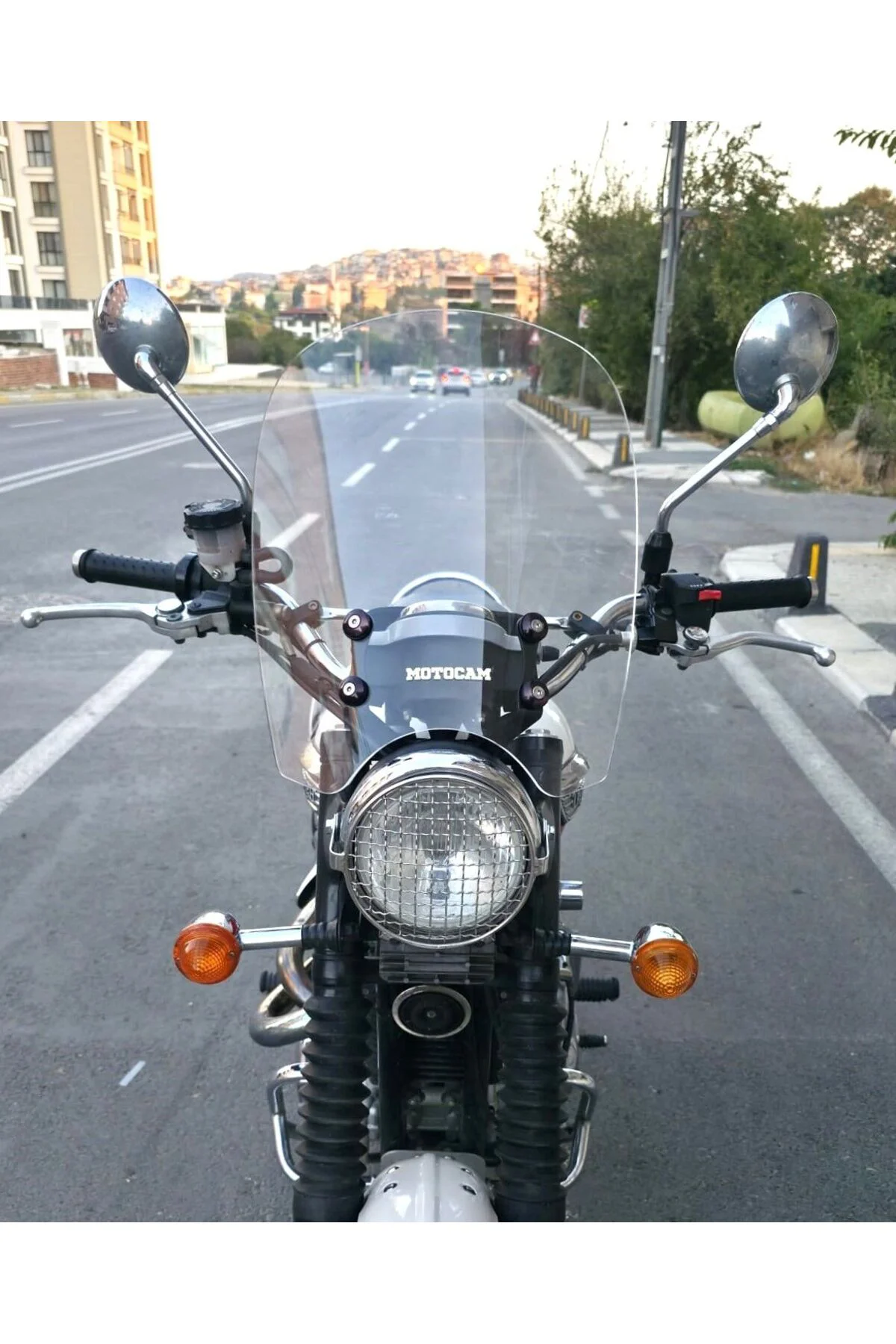 Trıumph Scrambler 900 Ön Cam 2005-2025 Model 45cm Şeffaf Renkli 4