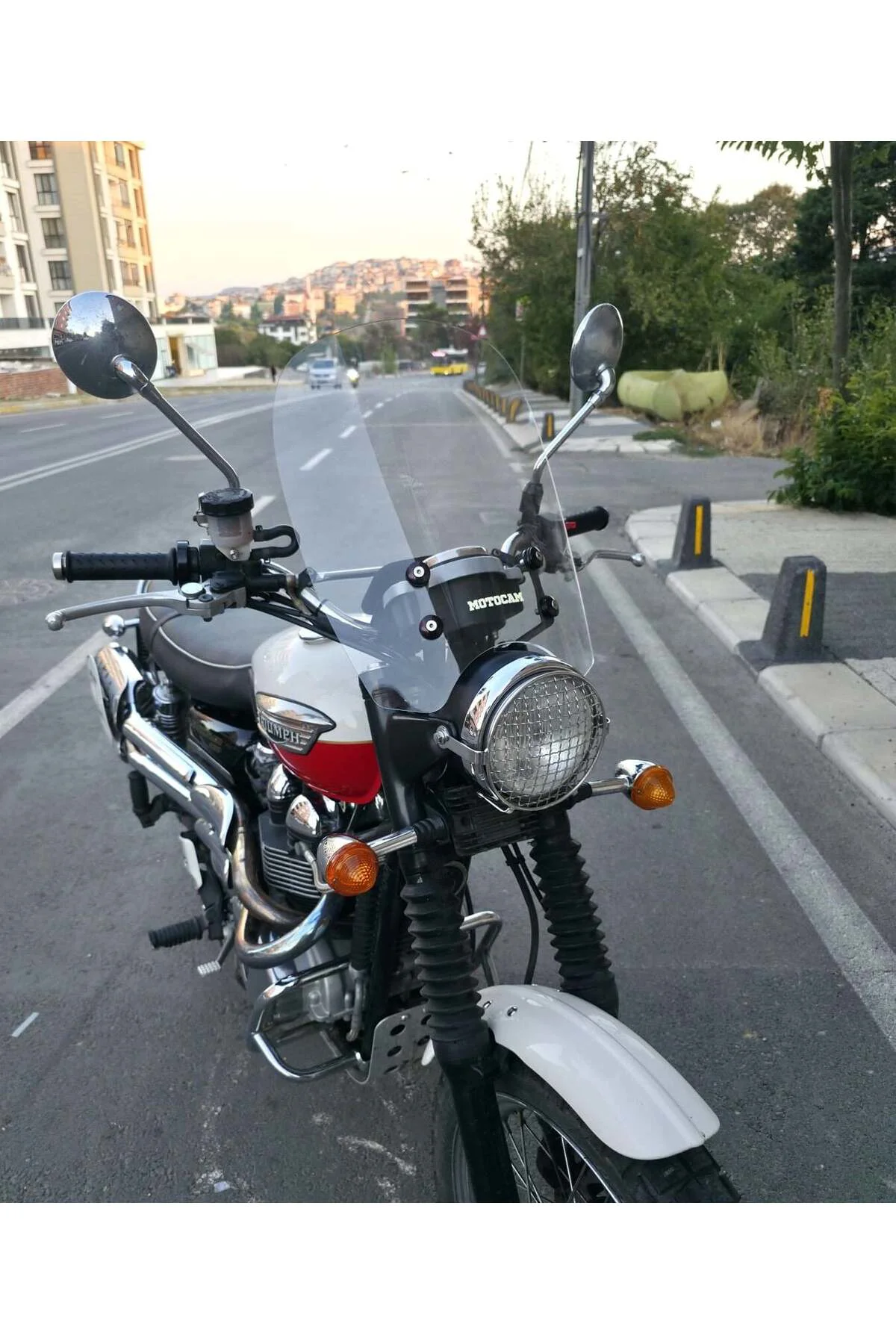 Trıumph Scrambler 900 Ön Cam 2005-2025 Model 45cm Şeffaf Renkli 4