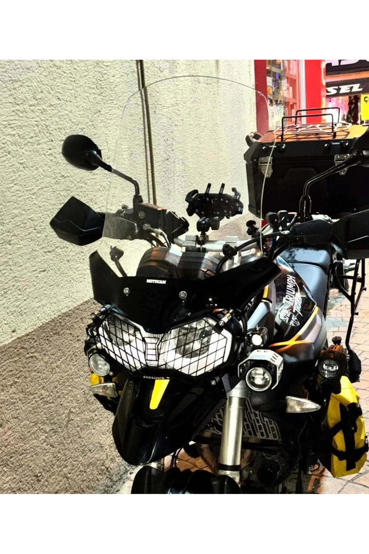Triumph Tiger 800 XC Ön Cam 2010-2017 Model 59cm Şeffaf Renkli 4mm