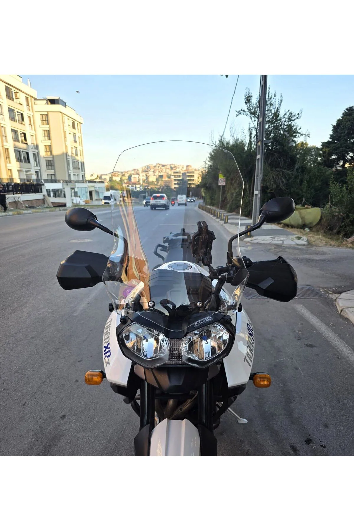 Triumph Tiger 800 XRX Ön Cam 2010-2018 Model 59cm Şeffaf Renkli 4mm
