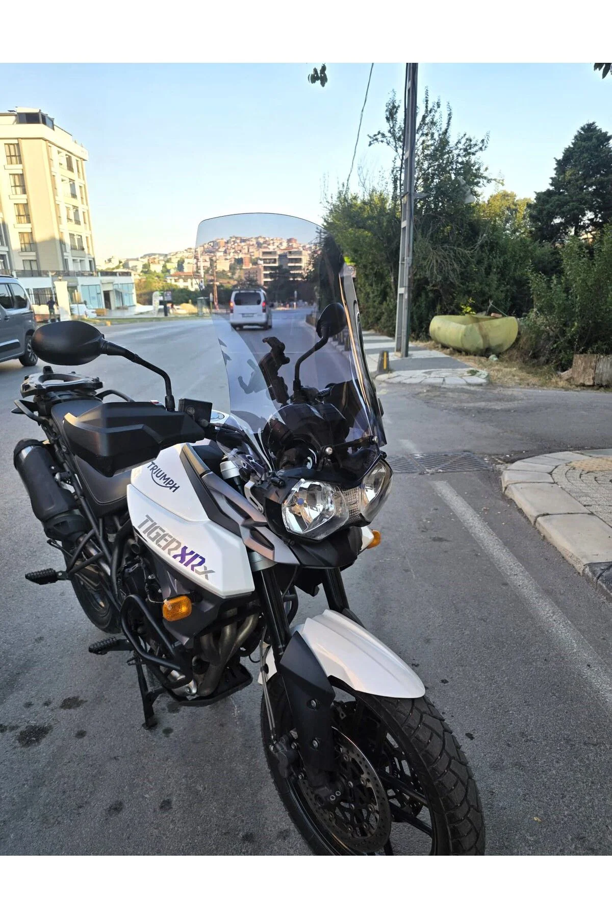 Triumph Tiger 800 XRX Ön Cam 2010-2018 Model 59cm Füme Renkli 4mm