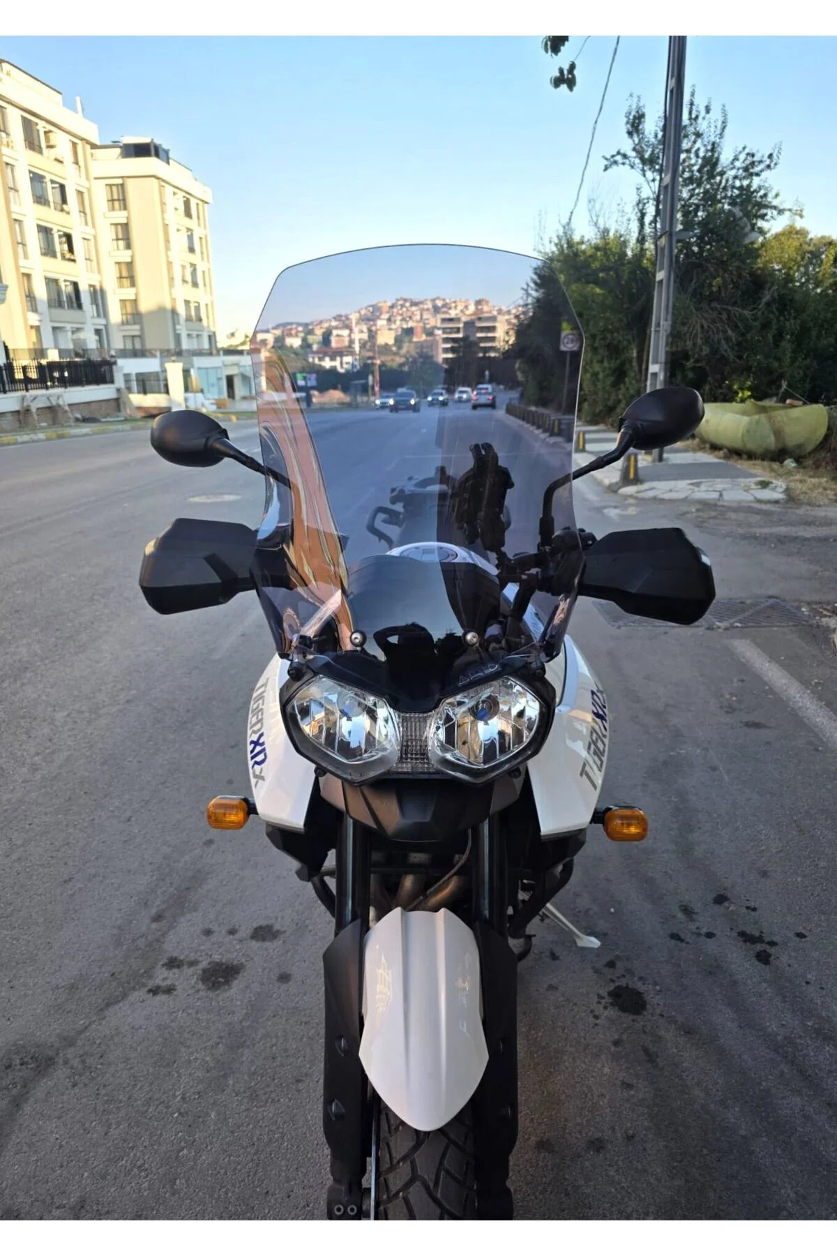 Triumph Tiger 800 XRX Ön Cam 2010-2018 Model 59cm Füme Renkli 4mm
