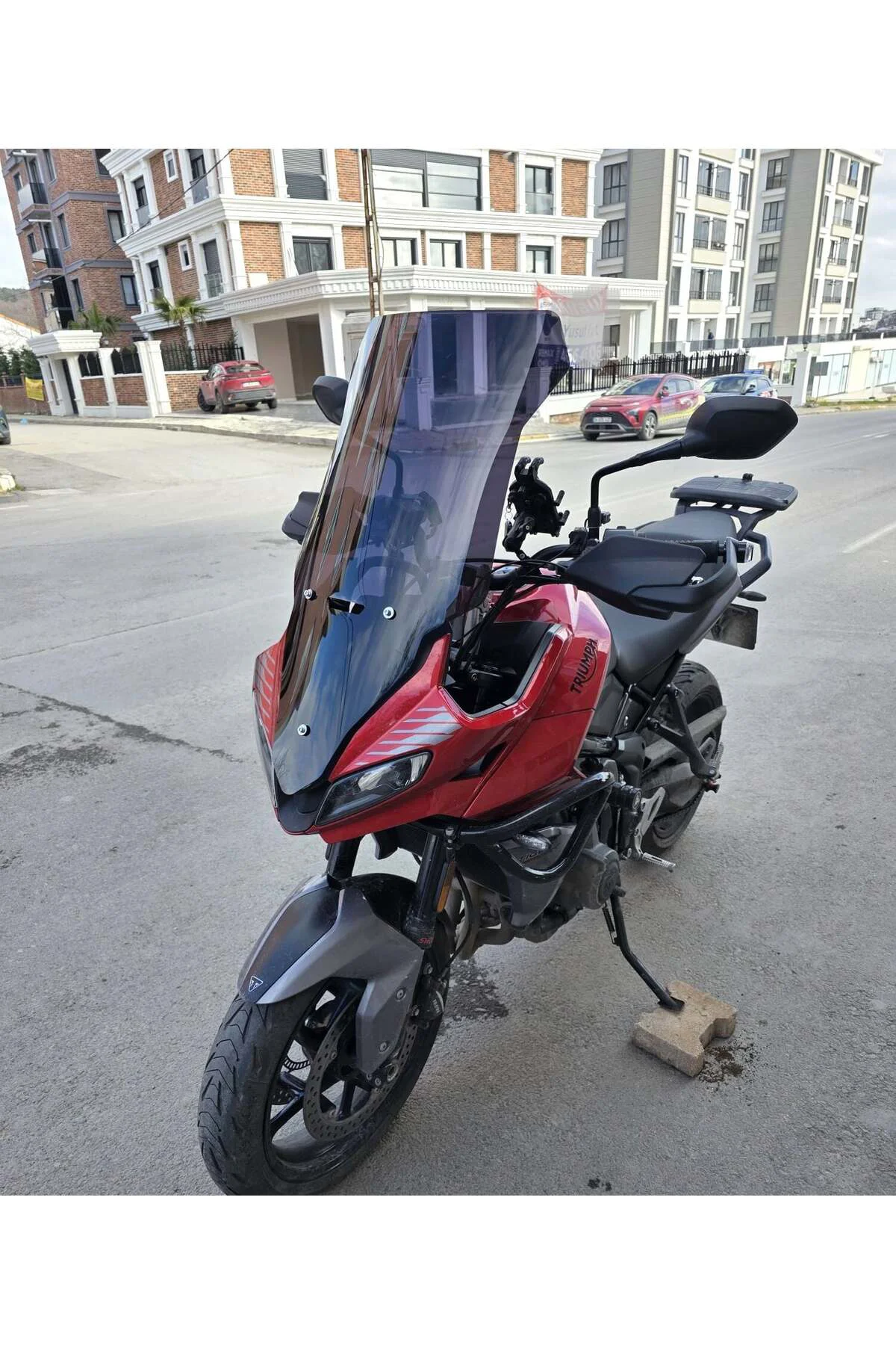 Trıumph Tiger Sport 660 Ön Cam 2022-2026 Model 73cm Siyah Renkli 