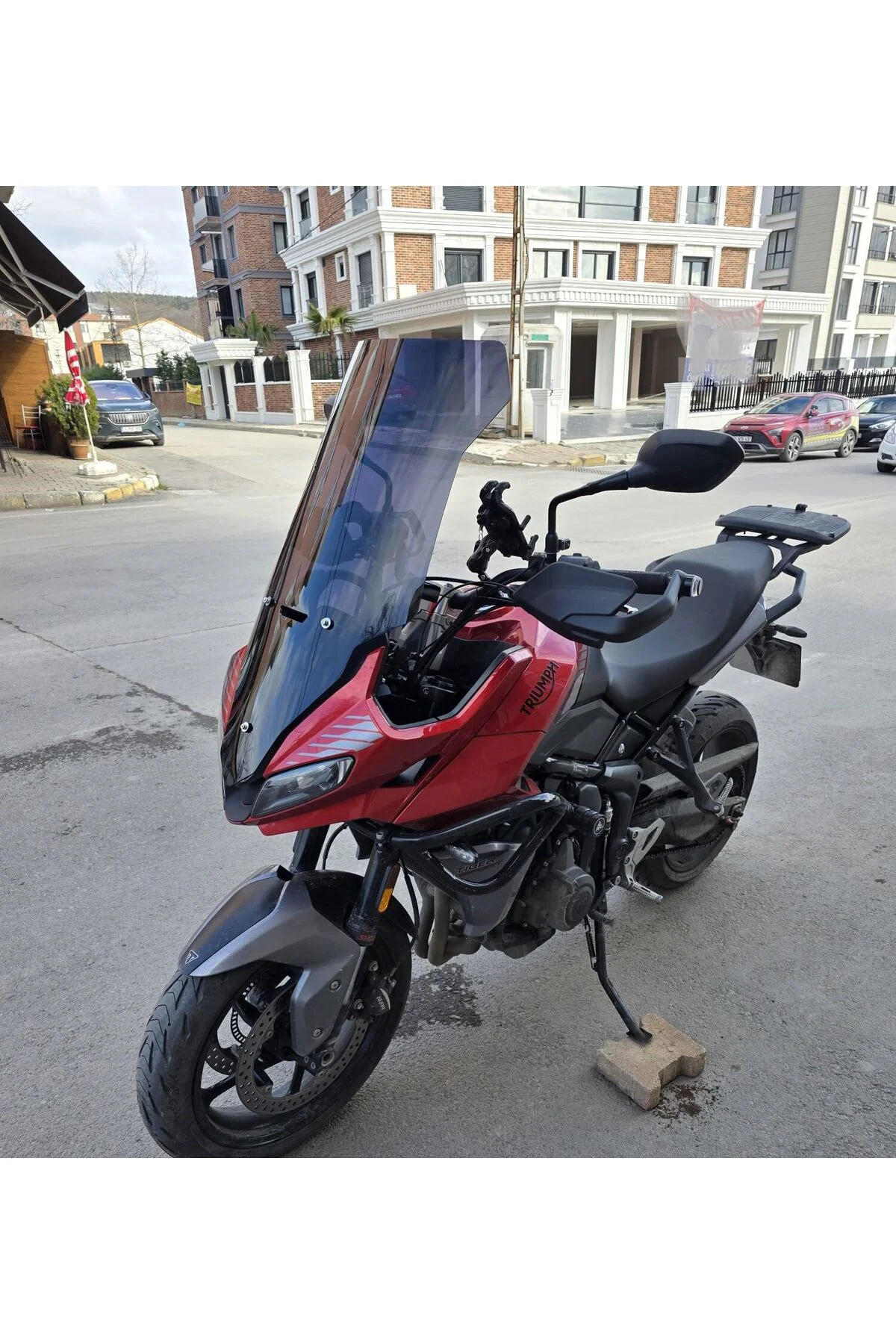 Trıumph Tiger Sport 660 Ön Cam 2022-2026 Model 73cm Siyah Renkli 