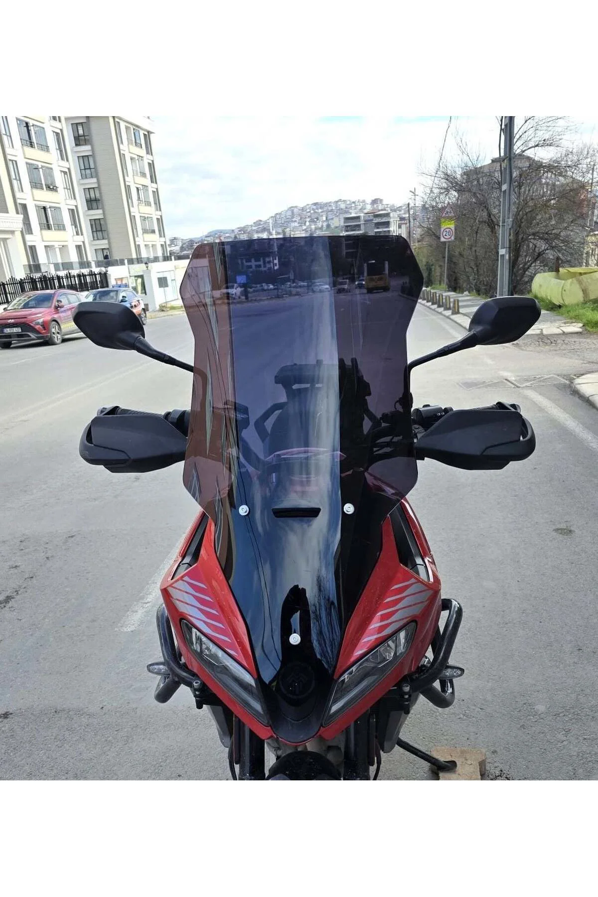 Trıumph Tiger Sport 660 Ön Cam 2022-2026 Model 73cm Siyah Renkli 