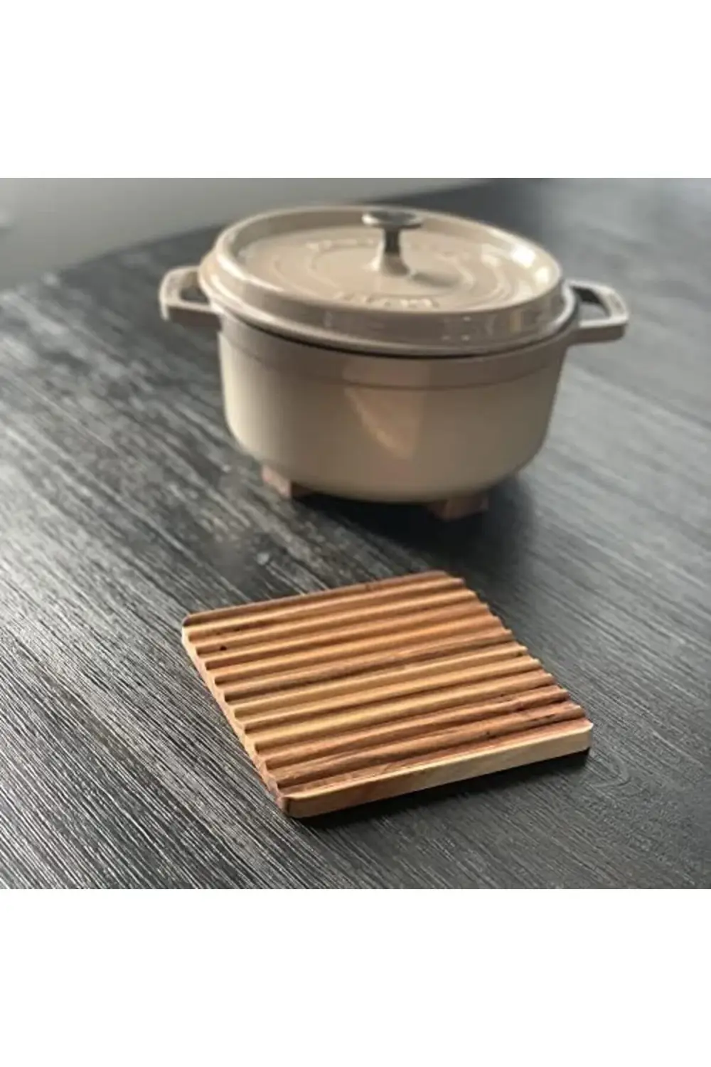 Trivet, 2'li Set Akasya Ahşap Bulaşıklık 395519