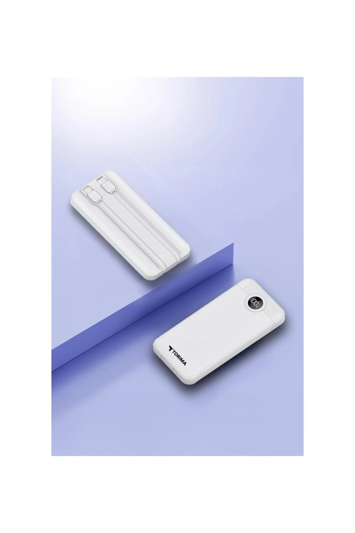 Trm-1013 10000 Mah 2 Çıkışlı 22.5w Hızlı Şarj Dijital Göstergeli 