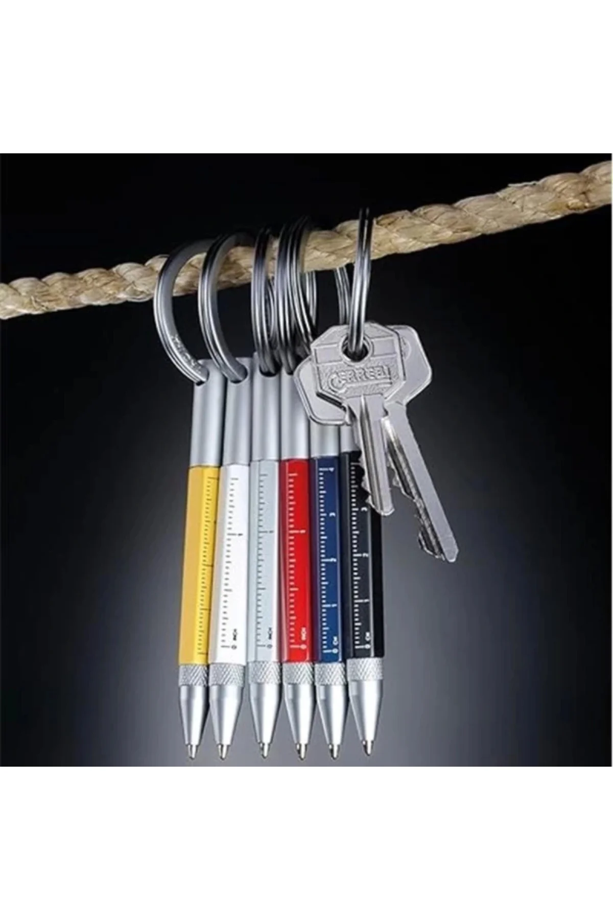 Troika Kyp25Bl Kyp25Bl Micro Construction Anahtarlık Tükenmez Kalem Mavi