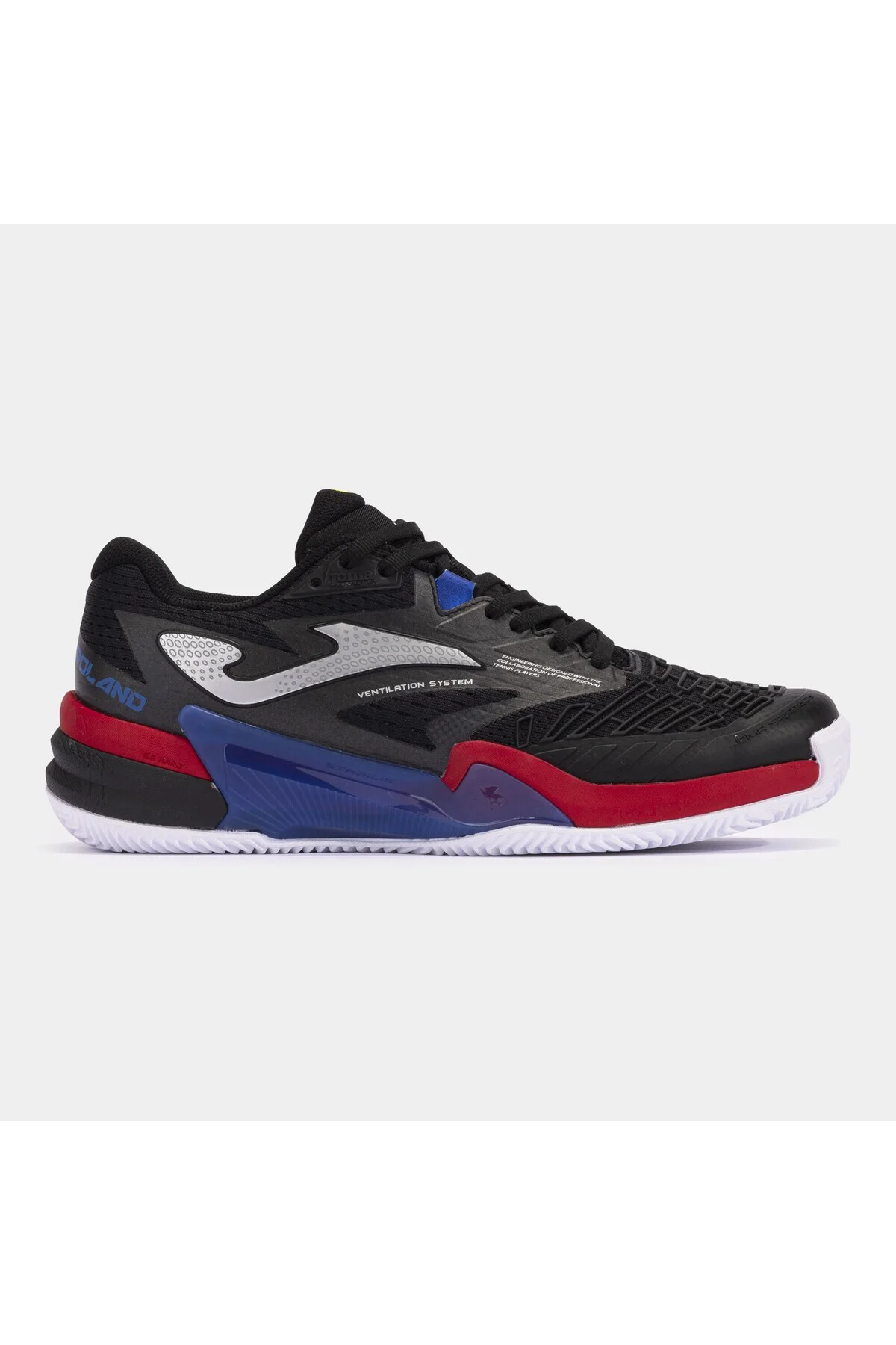 T.roland 2401 Black Red Blue Erkek Siyah - Kırmızı - Mavi Tenis A