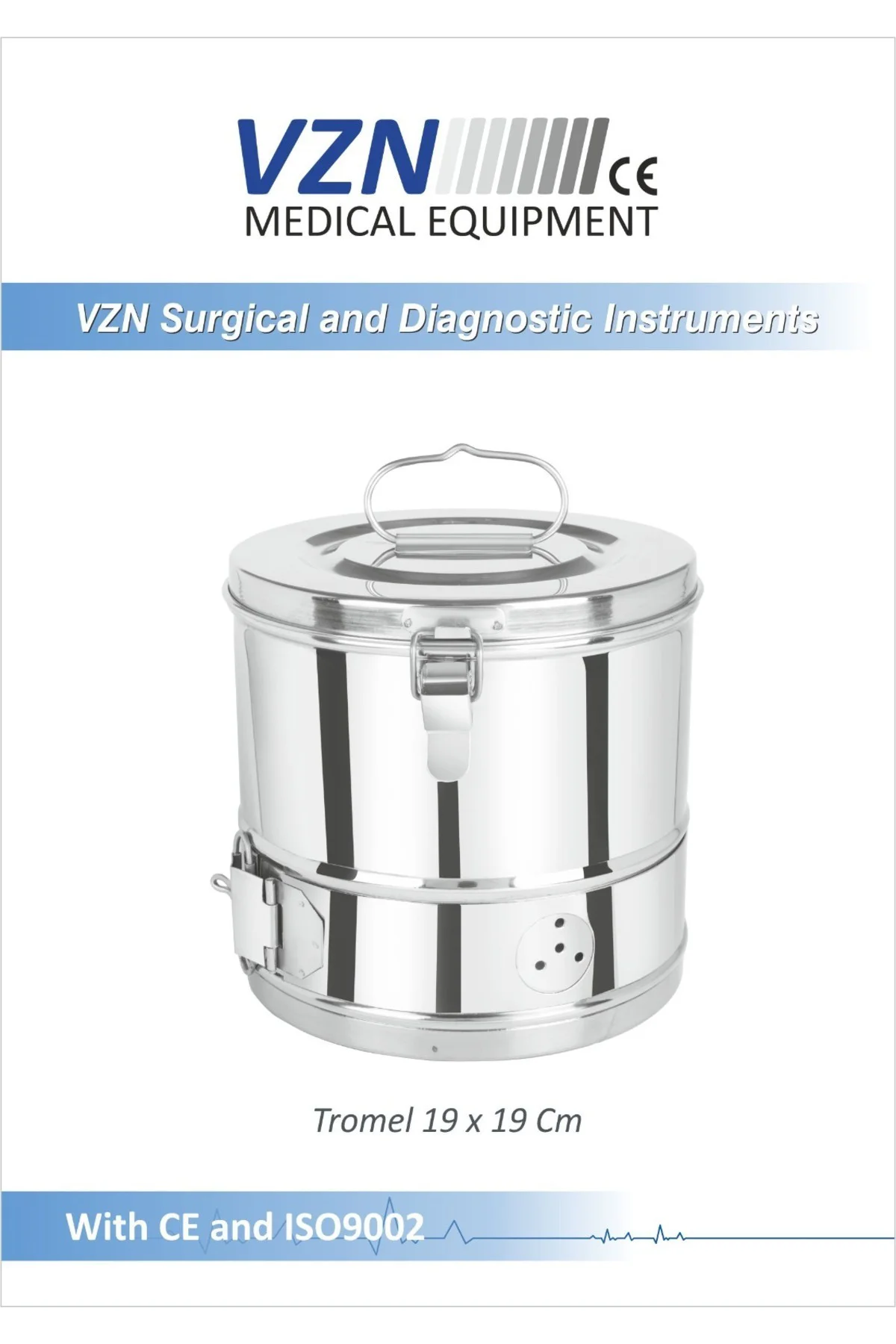 Tromel 19X19CM Paslanmaz Çelik