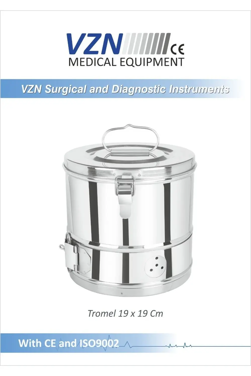 Tromel 19X19CM Paslanmaz Çelik