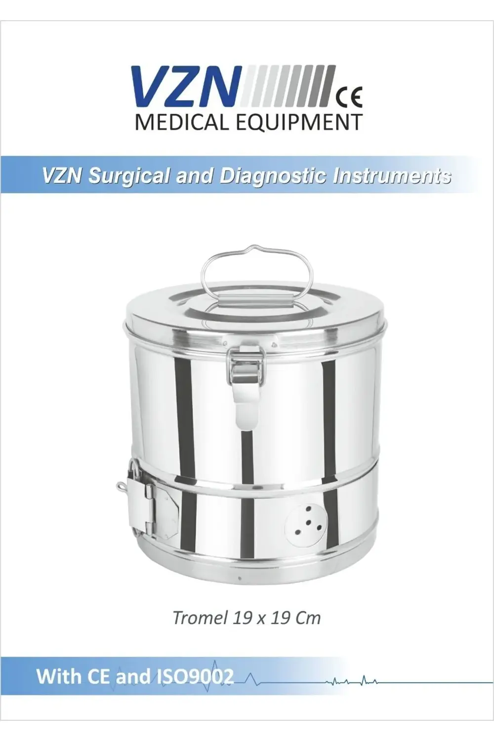 Tromel 19x19cm Paslanmaz Çelik