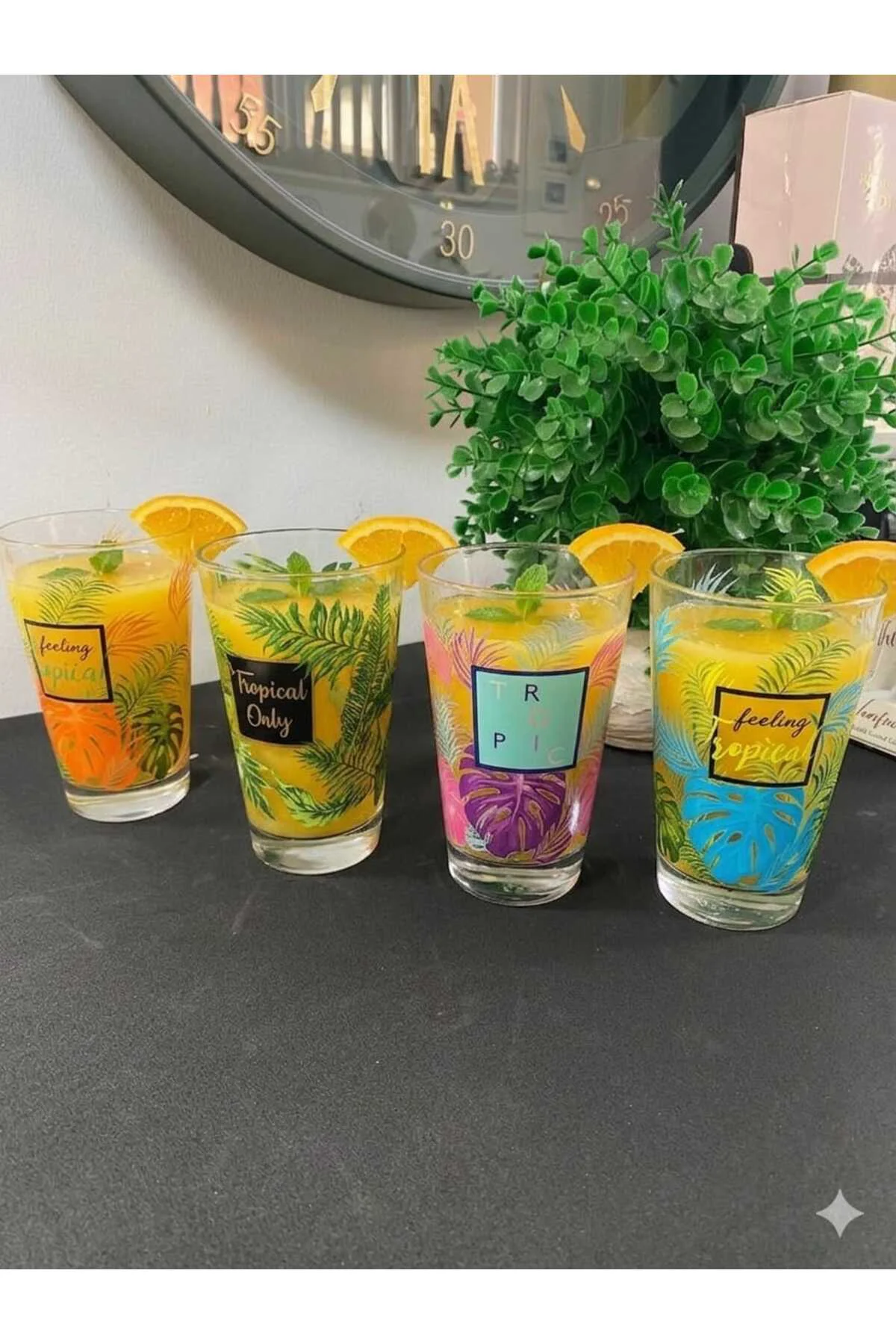 Tropic - 4'lü Meşrubat Bardağı 395 ml - B1948 Tropic - 4'lü Meşrubat Bardağı 395 ml - B1948