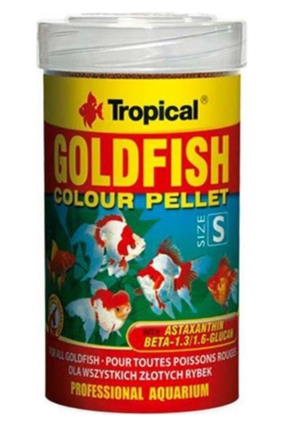Tropical Goldfish Colour Pellet Size Small 100ml 45gr