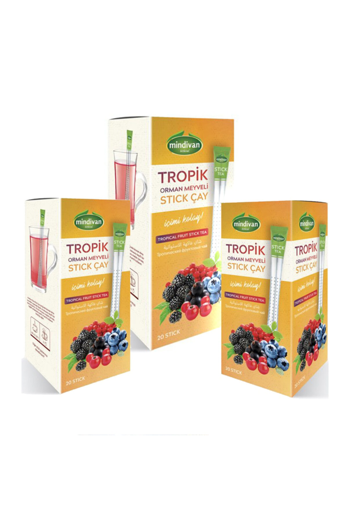 Tropik Meyveli Stick Çay 20'li X 3 Adet