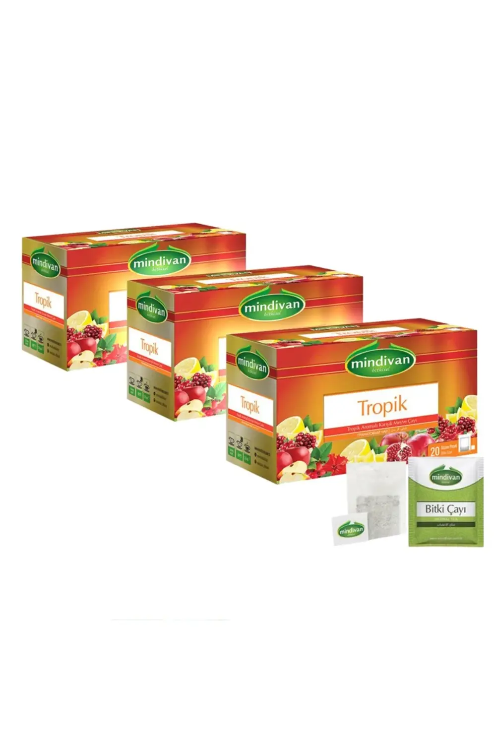 Tropik Orman Meyveli Çayı 20'li Bitki Çayı X 3 Adet