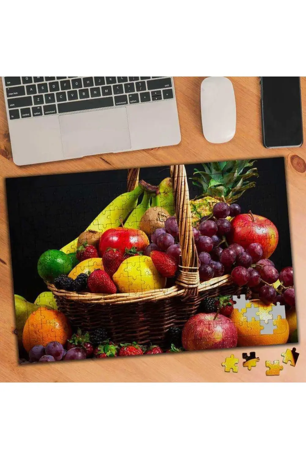 Tropikal Meyve Sepeti Fotoğrafı 240 Parça Puzzle Yapboz-74844