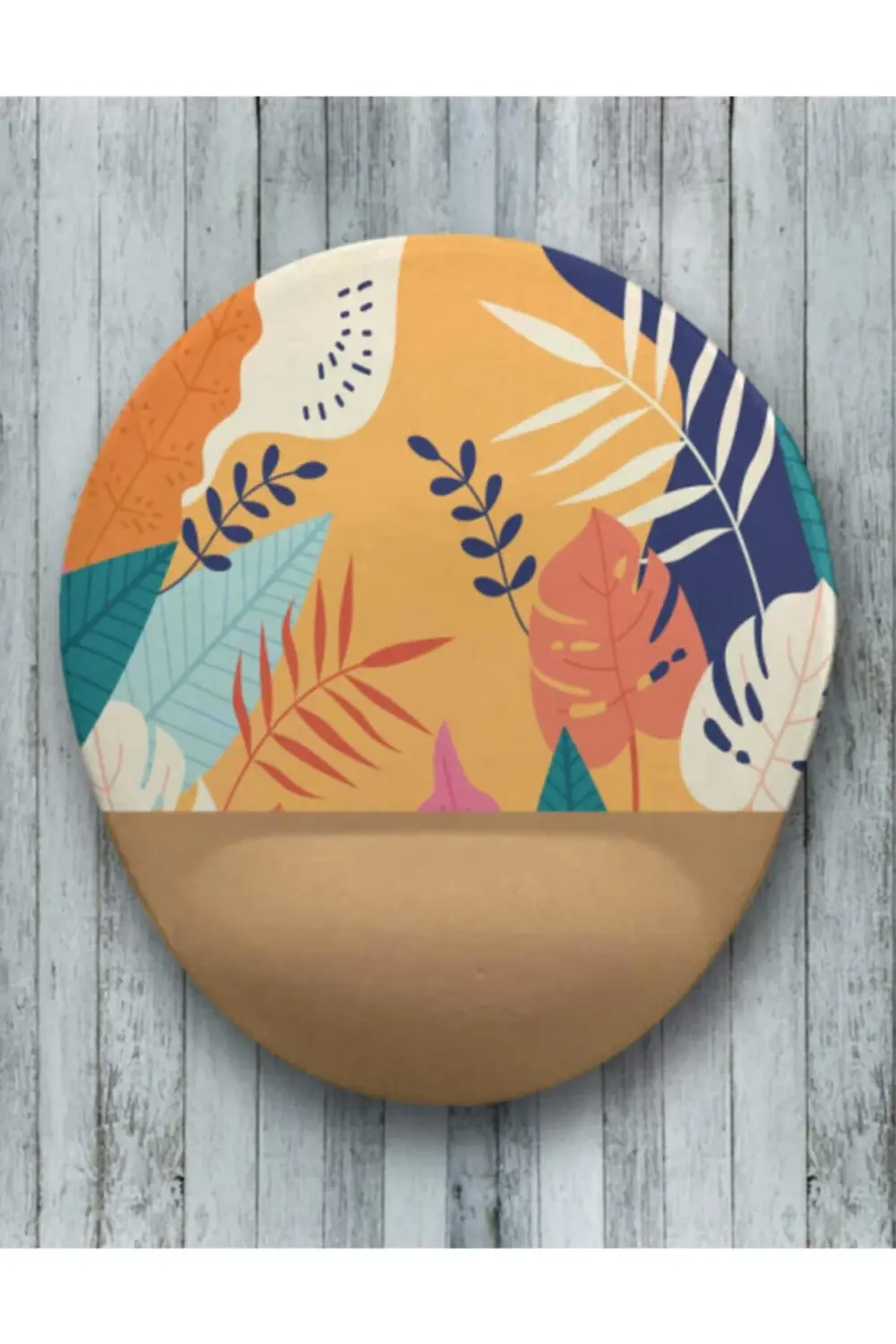 Tropikal Oval Bilek Destekli Mouse Pad