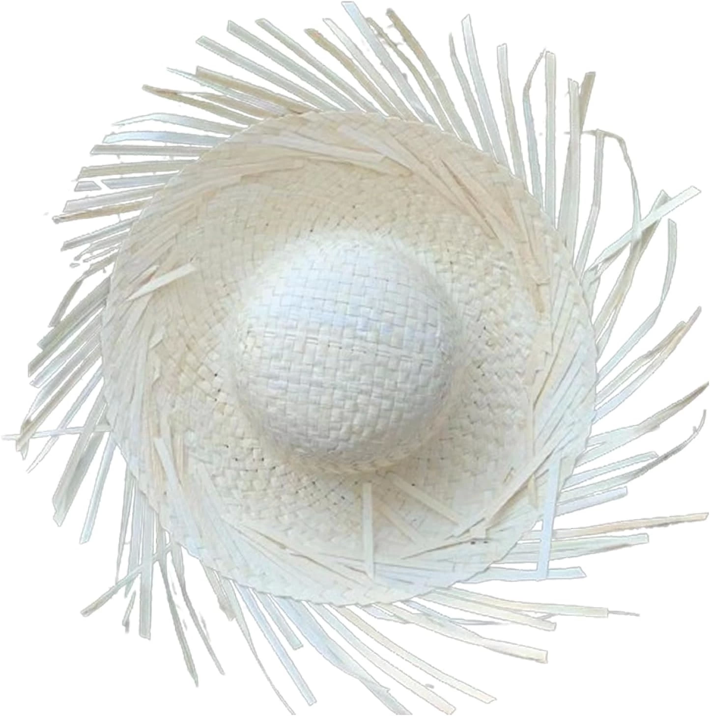 Tropikal Parti Beyaz Hasır Hawaii Şapkası 13x36 Cm Tropikal Parti Beyaz Hasır Hawaii Şapkası 13x36 Cm