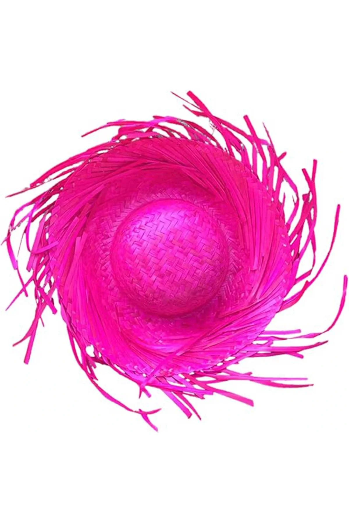 Tropikal Parti Pembe Fuşya Hasır Hawaii Şapkası 13X36 Cm Tropikal Parti Pembe Fuşya Hasır Hawaii Şapkası 13X36 Cm - Görsel 4