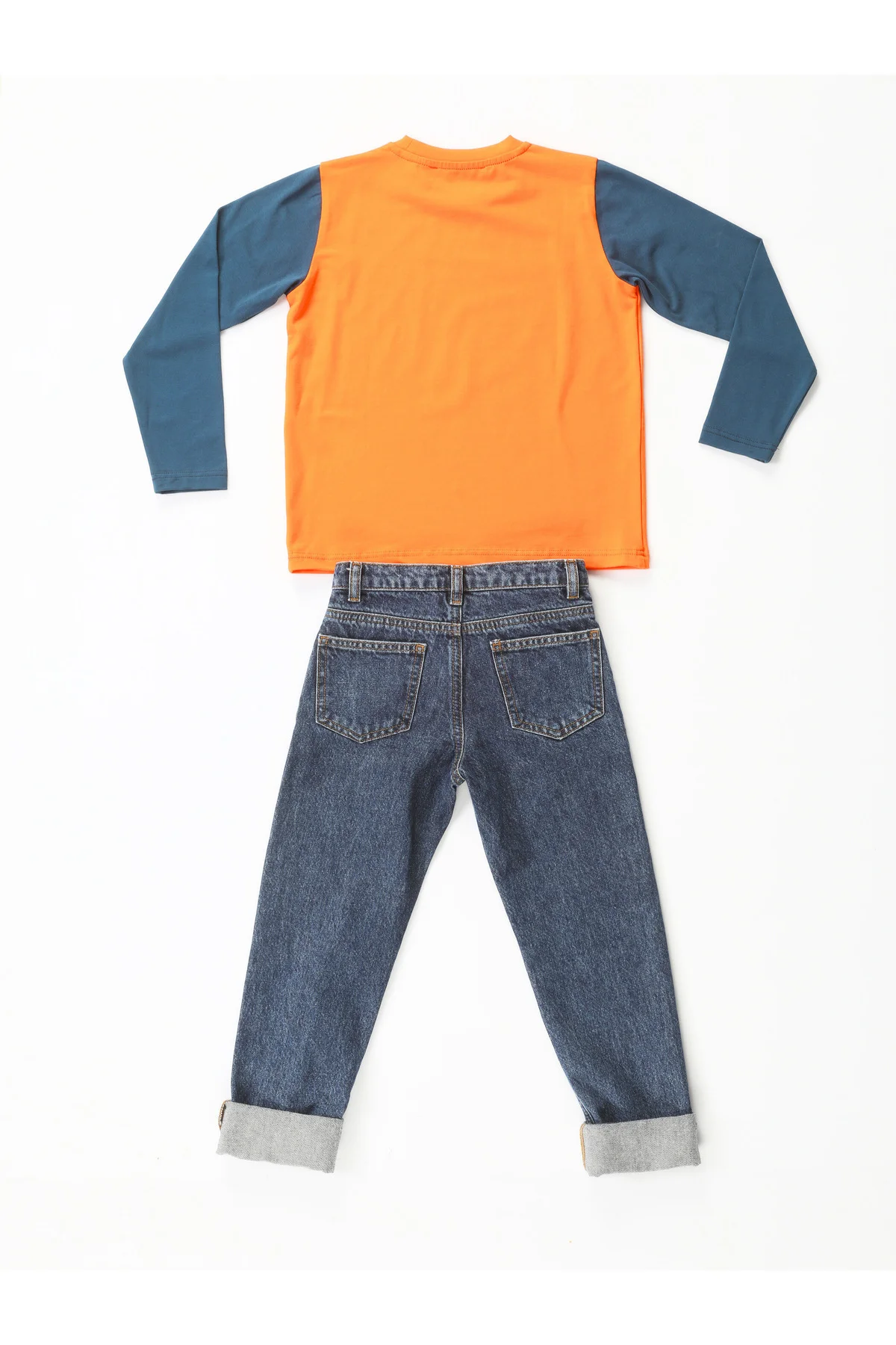 Trouble Maker Denim Pantolon +T-shirt Takım Beden: 8 Yaş