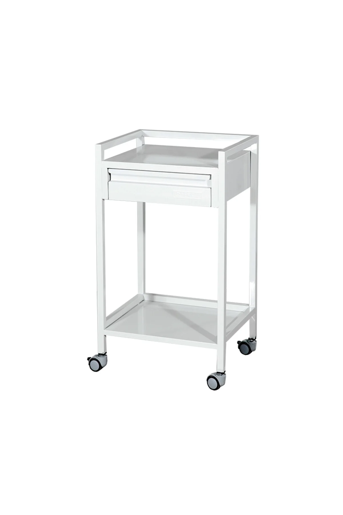 Troyler Araba Tekerlekli Metal Gövdeli Çekmeceli Sehpa E232A Troyler Araba Tekerlekli Metal Gövdeli Çekmeceli Sehpa E232A