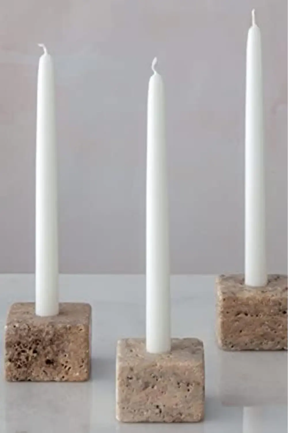 Trrten Mermer Şamdan Mumluk 4lü Set 1185222