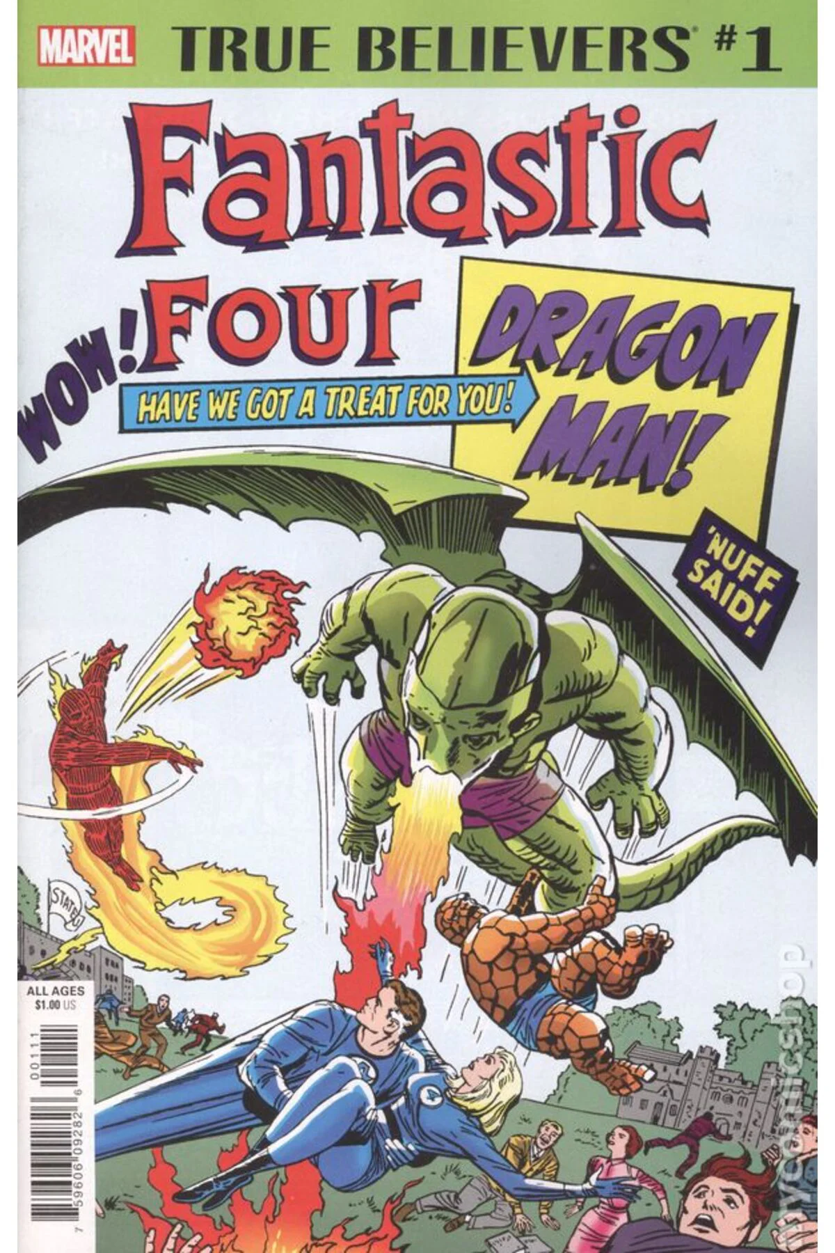 True Believers Fantastic Four Dragon Man #1 (ingilizce)