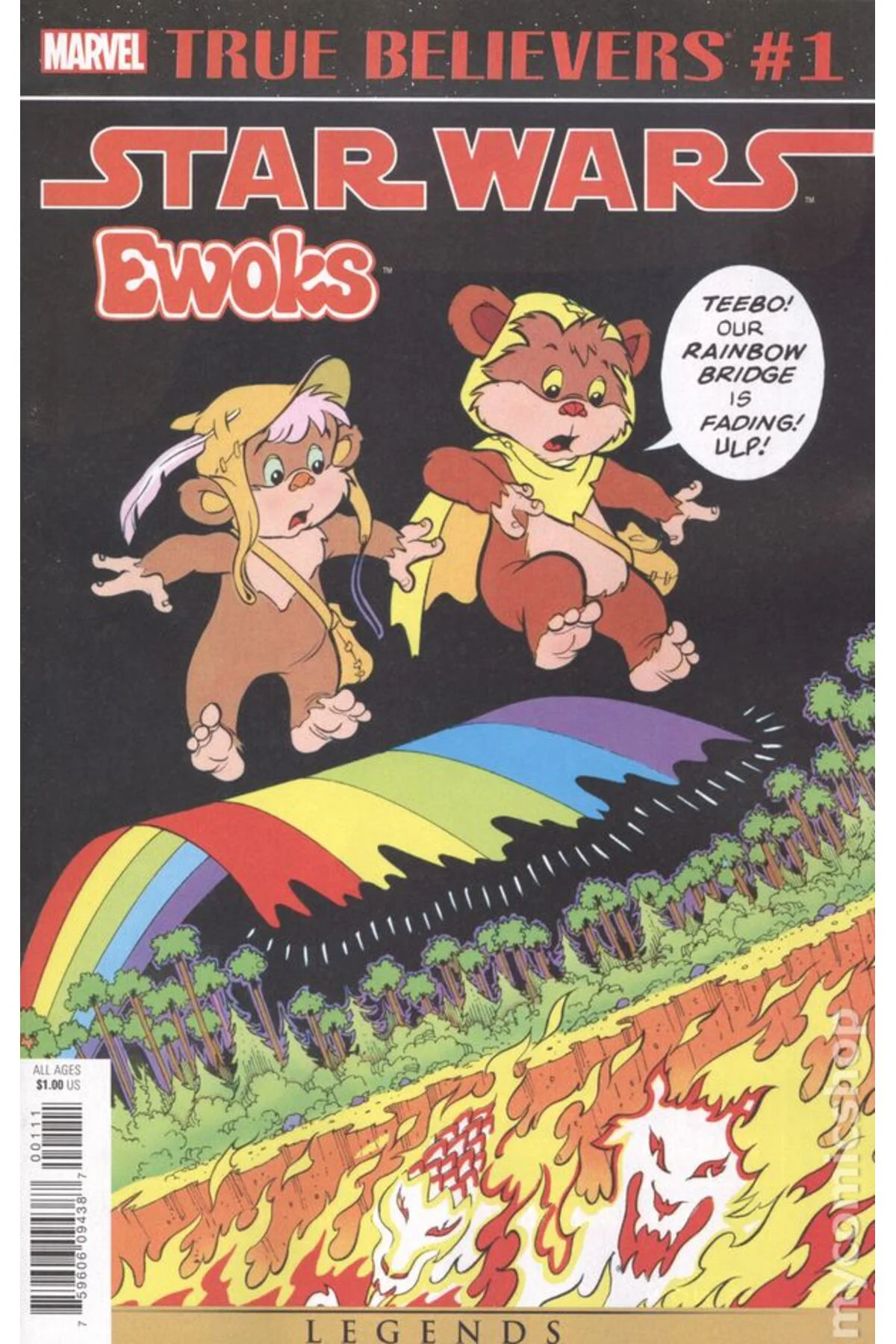 True Believers Star Wars Ewoks #1 (ingilizce)