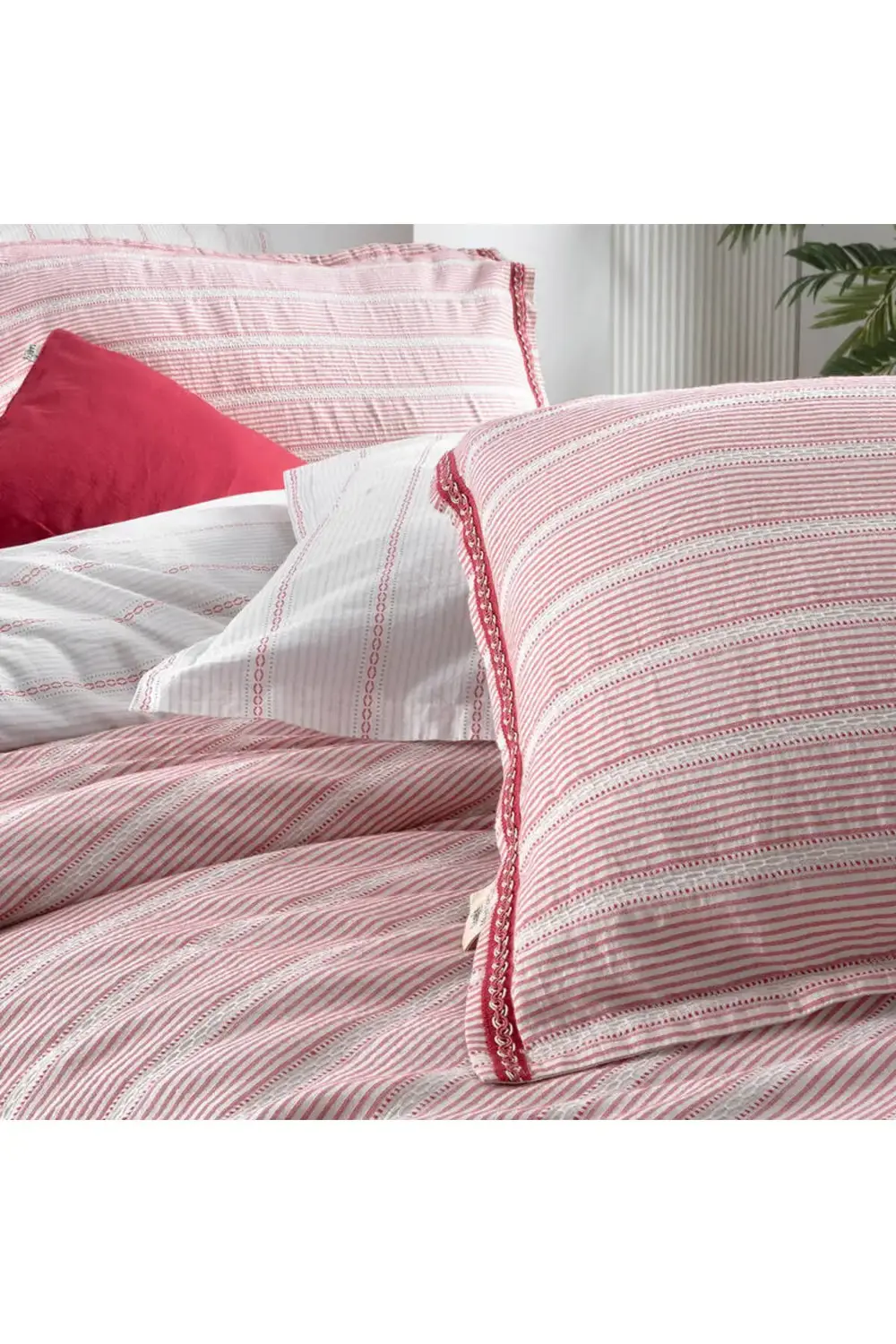 Sarev Truna Çift Kişilik Pembe Nevresim Takımı