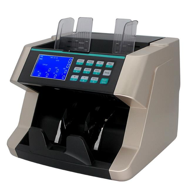 TRY-EUR-USD Sesli Karışık Ve Adet Para Sayma Makinesi 80W 60Db AC