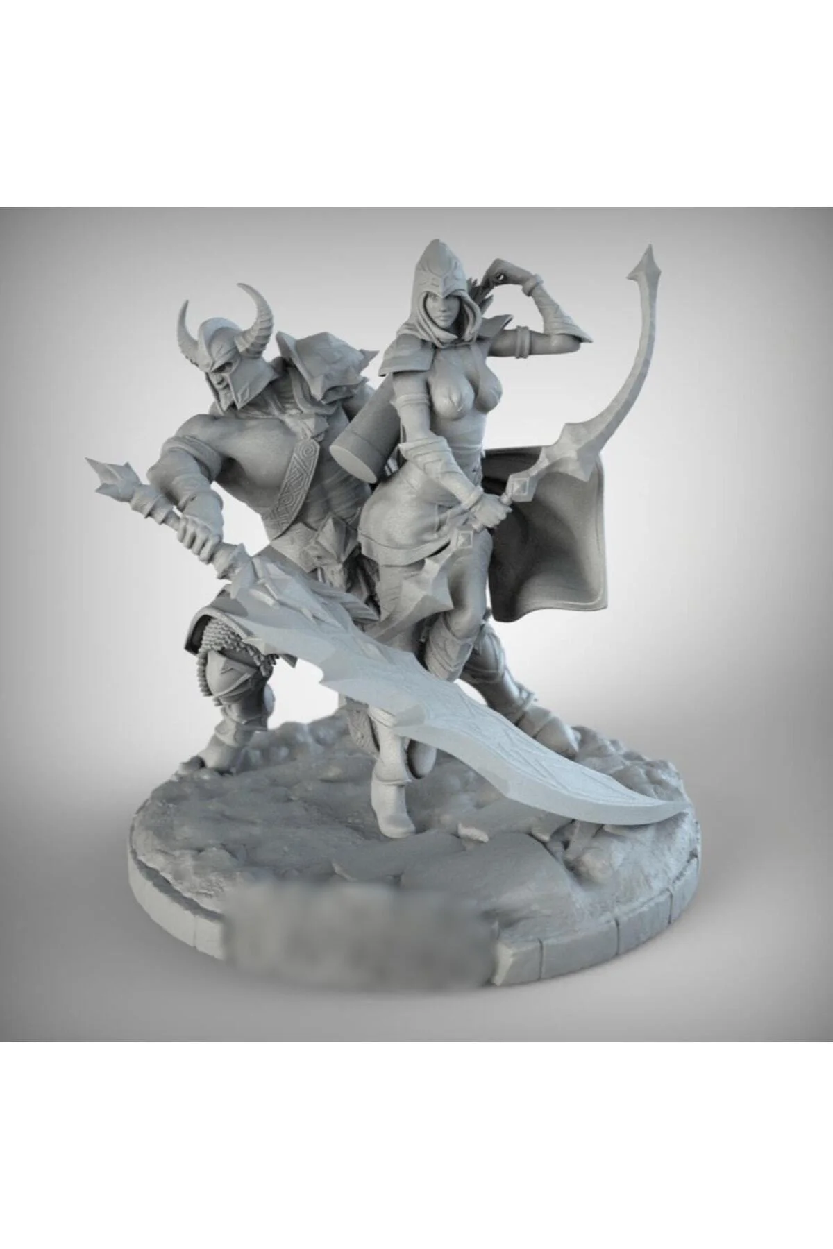 Tryndamere & Ashe Şampiyon Büyük Boy Biblo Tryndamere & Ashe Şampiyon Büyük Boy Biblo